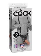 Страпон-система с телесной насадкой 10" Hollow Strap-On Suspender System (25 см)