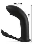 Черный стимулятор простаты Prostate Plug - 14 см.
