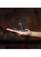 Чёрное эрекционное кольцо с анальной пробкой Bootie Ring