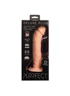 Телесный вибратор на присоске PURRFECT SILICONE - ONE TOUCH (20,5 см)