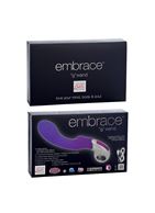 Фиолетовый вибратор Embrace G-wand - 14 см.