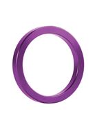 Фиолетовое металлическое эрекционное кольцо Metal Cockring