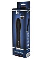 Черный вибратор TWIRLING TWILIGHT (12,5 см)