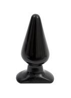 Черная анальная пробка Butt Plugs Smooth Classic Large (14 см)