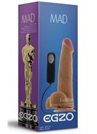 Телесный вибратор реалистик Mad Oscar с присоской (20 см)