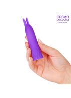 Фиолетовый вибростимулятор в форме зайчика (10,5 см)