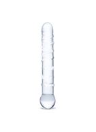 Стеклянная прозрачная палочка-фаллос Callisto Clear Glass Dildo (18 см)