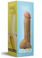 Большой реалистичный фаллоимитатор Mad Banana с мошонкой (23,5 см)