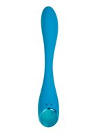 Синий гибкий вибратор Satisfyer G-Spot Flex 5+ (19,6 см)