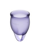 Набор фиолетовых менструальных чаш Feel Confident Menstrual Cup
