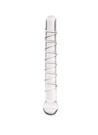 Стеклянный фаллоимитатор GLASS WORXX SPARKLE SCEPTER (17 см)