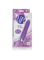 Фиолетовый вибромассажер Amp it Up! 7-Function Silicone Massager - 14 см.