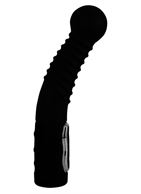 Чёрный стимулятор простаты с ротацией Prostate Twister - 20 см.