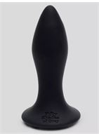 Черная анальная вибропробка Sensation Rechargeable Vibrating Butt Plug (8,9 см)