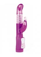 Фиолетовый перезаряжаемый вибратор Rechargeable Rabbit (22 см)