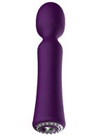 Фиолетовый универсальный массажер Wand Pearl - 20 см.