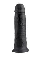 Чёрный фаллоимитатор-гигант 10" King Cock (25,4 см)