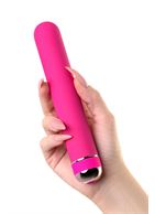 Розовый нереалистичный вибратор Mastick (18 см)