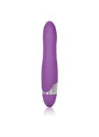 Фиолетовый вибромассажер Amp it Up! 7-Function Silicone Massager - 14 см.