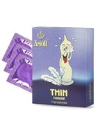 Супертонкие презервативы AMOR Thin - Яркая линия (3 шт)