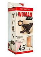 Женский страпон Woman Strap с вагинальной пробкой (12 см)