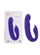 Фиолетовый вибратор G-Spot Dual Stimulator with Rolling Ball (17,1 см)