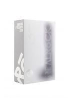 Прозрачный вибратор-реалистик Vibrating Realistic Cock 9 With Scrotum - 23,5 см.