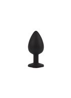 Черная анальная пробка с кристаллм Booty Fantasy Gem Plug L (9,5 см)