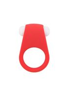 Красное эрекционное кольцо LIT-UP SILICONE STIMU RING 4