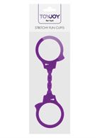Фиолетовые эластичные наручники STRETCHY FUN CUFFS