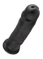 Чёрный фаллоимитатор-гигант 10" King Cock (25,4 см)