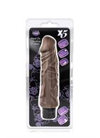 Коричневый вибратор-реалистик Hard On Vibrating 9 Dildo - 22,8 см.