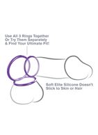 Набор из трех эрекционных колец Silicone 3-Ring Stamina Set