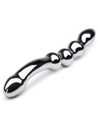 Изогнутый стимулятор G-точки DARKER DELICIOULSY DEEP STEEL G-SPOT DILDO (25,4 см)