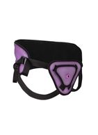 Фиолетовый страпон Deluxe Silicone Strap On 8 Inch - 20,5 см.