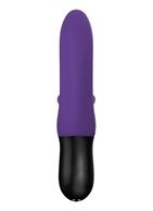 Фиолетовый пульсатор с клиторальным лепестком Bi Stronic Fusion (21,5 см)