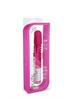 Розовый вибратор с клиторальным зайчиком G rabbit Plush Stroker - 22,2 см.