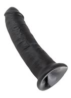 Чёрный фаллоимитатор 9" King Cock (22,9 см)