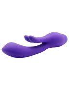 Фиолетовый вибратор INDULGENCE Frolic Bunny (18,5 см)