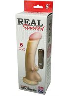 Вибратор REAL Standard 6" на присоске (15,5 см)