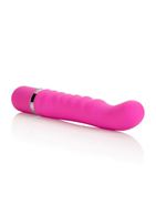 Многофункциональный розовый вибратор 10-Function Charisma Swirly - 12 см.