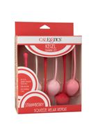 Набор из 6 вагинальных шариков-клубничек Kegel Training Set Strawberry