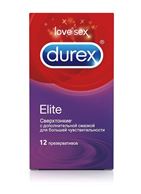 Сверхтонкие презервативы Durex Elite - 12 шт.