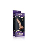 Вибратор телесного цвета Real Extreme Curved - 21,5 см.