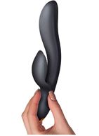 Черный вибратор кролик Regala Rabbit (22,5 см)