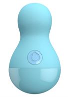 Нежно-голубой вибростимулятор COCO BODY - 9 см.