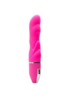 Розовый волнообразный вибратор PURRFECT SILICONE DELUXE VIBE (15 см)