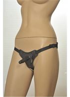 Кожаные трусики с плугом Kanikule Leather Strap-on Harness Anatomic Thong