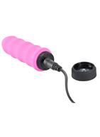 Розовый мини вибратор Power Vibe Wavy (9,7 см)