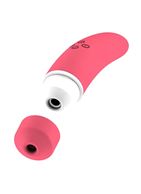 Розовый вакуумный клиторальный вибромассажер Personal vibrator HIKY